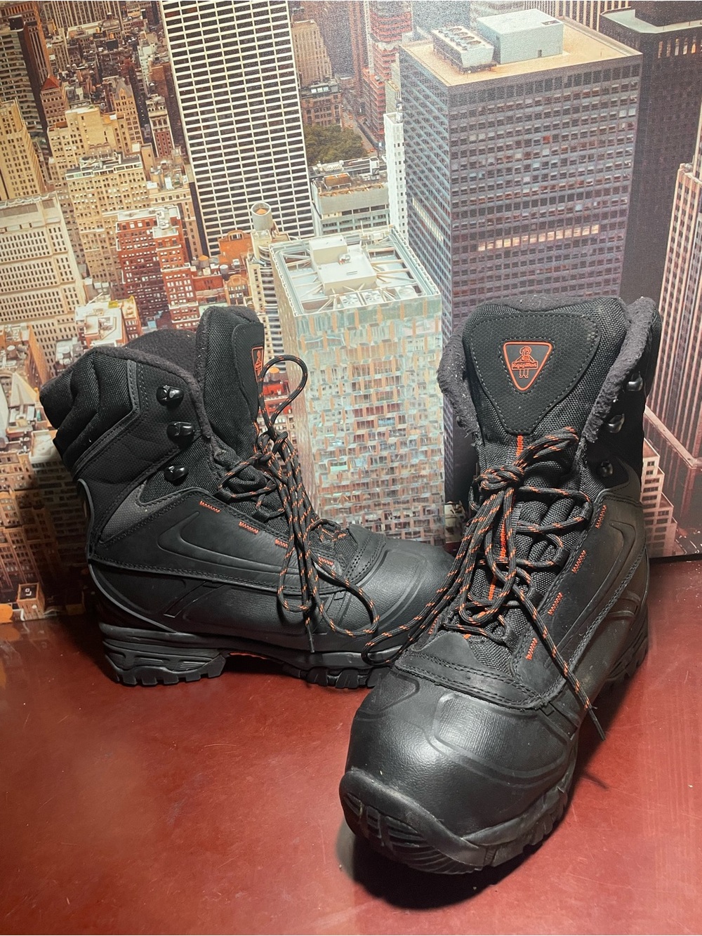 RefrigiWear Men's PolarForce Waterproof Insulated Leather Work Boots Size 11